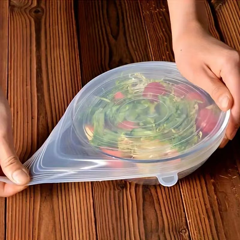 Silicone Lids Stretchable Cover ( Pack of 6 )
