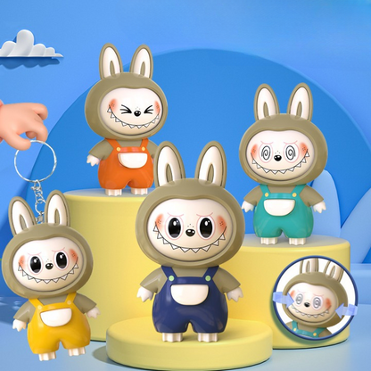 Face Changing  Labubu Keychain