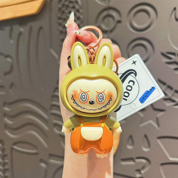 Face Changing  Labubu Keychain