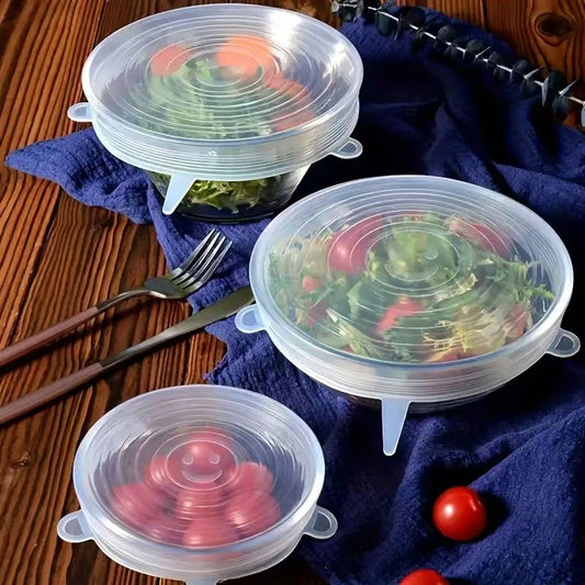 Silicone Lids Stretchable Cover ( Pack of 6 )